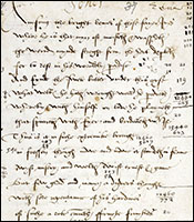 Manuscript image of Wyatt's 'Avising the bright beams' from the Egerton MS