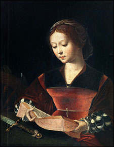 Master of the Female Half-Length. St. Catherine. 1530.