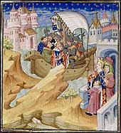 The Arrest of King Edward II at sea. Froissart's Chronicles, c1425-50