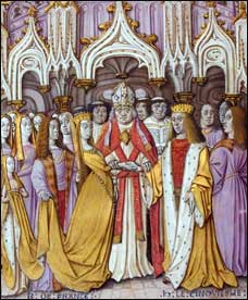 Henry V's Marriage to Catherine Valois of France. MS Detail