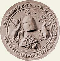 Seal of Henry of Lancaster, from the Barons' Letter to Pope Boniface VIII in 1301