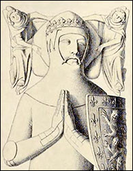 Effigy of John of Eltham on his monument in Westminster Abbey