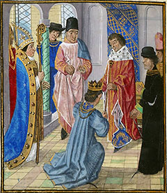 Abdication of Richard II, from the Froissart Chronicles