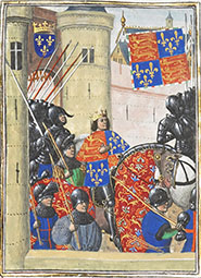 Richard II Setting out for Ireland, from Froissart's Chronicles