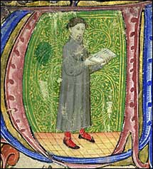 Chaucer Portrait from an Illuminated Initial. British
Library Lansdowne MS 851 fol. 2