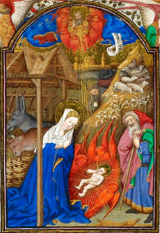 Nativity from 'The Dunois Hours', c1450