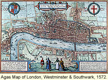 Agas Map of London, 1572