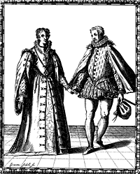 Dancers from Fabritio Caroso's 'Il Ballarino', 1581