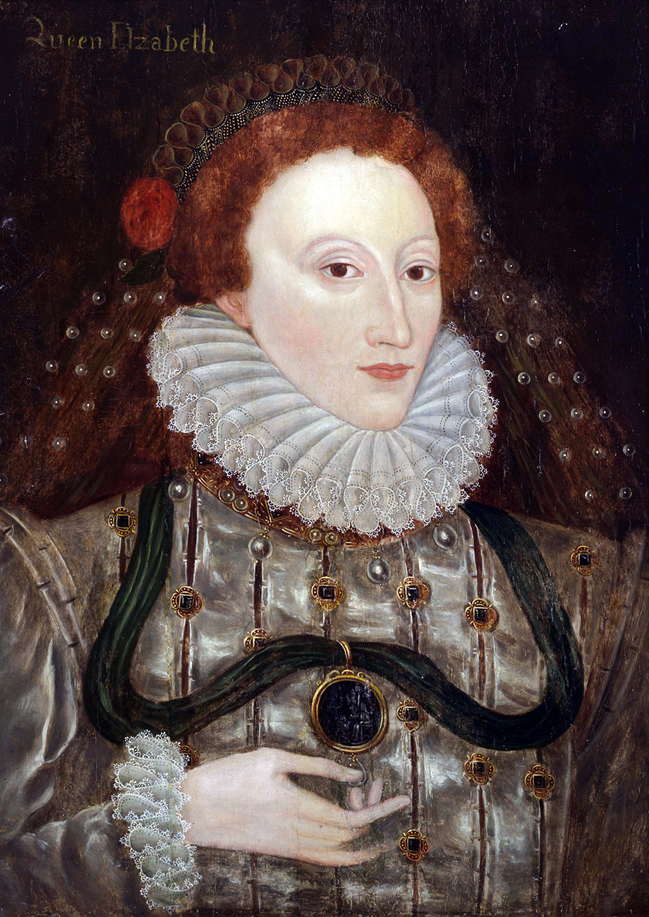 Queen Elizabeth The First Portrait Rare Portrait Of Aged Queen