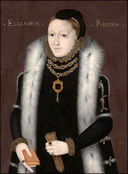 The Clopton Portrait of Queen Elizabeth, c. 1558.