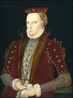 Queen Elizabeth, 1563. The Gripsholm Portrait, National Museum, Stockholm.
