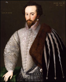 Sir Walter Ralegh or Raleigh Portrait, 1588