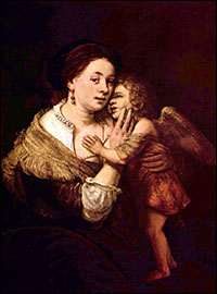 Rembrandt. Venus and Cupid, 1662.