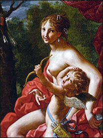 Elisabetta Sirani (1638-1665). Venus and Cupid.
