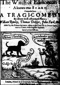 Title-page of "The Witch of Edmonton"