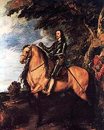 Sir Anthony van Dyck. Charles I on Horseback. c. 1635.